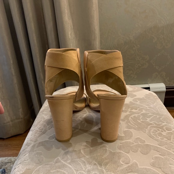 Stuart Weitzman Open Toe Bootie Size 9.5 - Picture 3 of 5